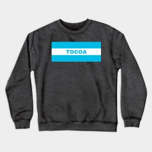 Tocoa City in Honduras Flag Colors Crewneck Sweatshirt